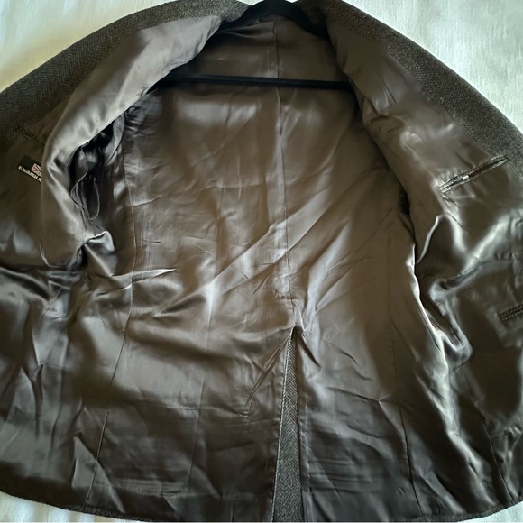 English Manor Blazer Mens 46 Herringbone Tweed Sport Coat Equestrian Heritage - Picture 5 of 13